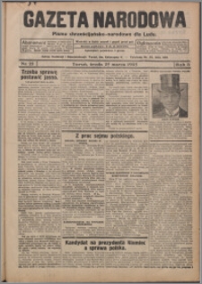 Gazeta Narodowa : pismo chrzescijańsko-narodowe dla Ludu 1925.03.25, R. 3, nr 25