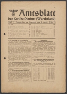 Amtsblatt des Kreises Dietfurt (Wartheland) 1943.04.02 nr 13