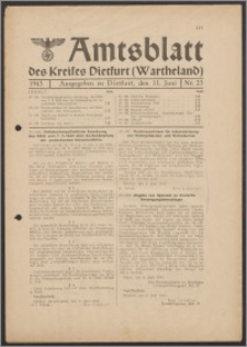 Amtsblatt des Kreises Dietfurt (Wartheland) 1943.06.11 nr 23