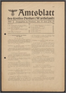 Amtsblatt des Kreises Dietfurt (Wartheland) 1943.06.25 nr 25