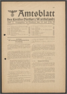 Amtsblatt des Kreises Dietfurt (Wartheland) 1943.07.22 nr 29