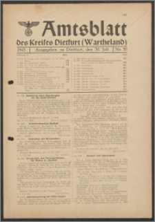 Amtsblatt des Kreises Dietfurt (Wartheland) 1943.07.30 nr 30