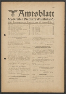 Amtsblatt des Kreises Dietfurt (Wartheland) 1943.08.13 nr 32