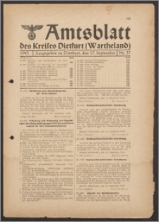 Amtsblatt des Kreises Dietfurt (Wartheland) 1943.09.17 nr 37