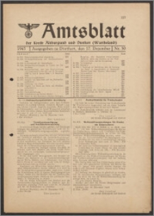 Amtsblatt des Kreises Altburgund u. Dietfurt (Wartheland) 1943.12.17 nr 50