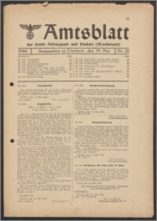 Amtsblatt des Kreises Altburgund u. Dietfurt (Wartheland) 1944.05.19 nr 20