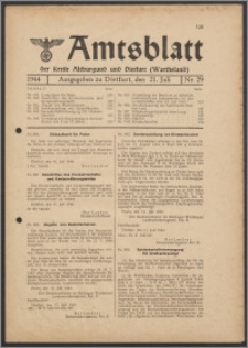 Amtsblatt des Kreises Altburgund u. Dietfurt (Wartheland) 1944.07.21 nr 29