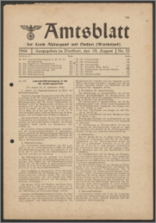 Amtsblatt des Kreises Altburgund u. Dietfurt (Wartheland) 1944.08.18 nr 33