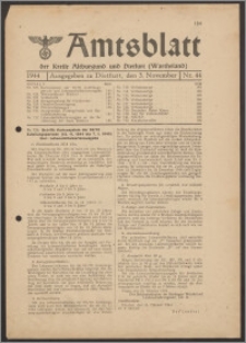 Amtsblatt des Kreises Altburgund u. Dietfurt (Wartheland) 1944.11.03 nr 44