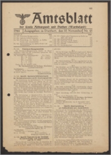 Amtsblatt des Kreises Altburgund u. Dietfurt (Wartheland) 1944.11.10 nr 45