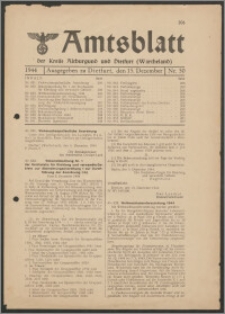 Amtsblatt des Kreises Altburgund u. Dietfurt (Wartheland) 1944.12.15 nr 50