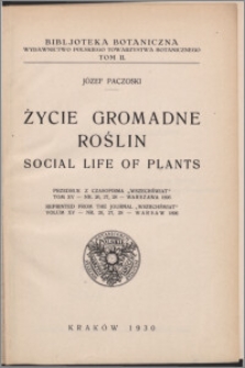 Życie gromadne roślin = Social life of plants