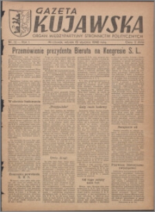 Gazeta Kujawska : organ międzypartyjnych stronnictw politycznych 1946.01.15, R. 1, nr 12
