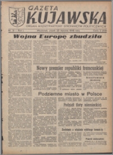 Gazeta Kujawska : organ międzypartyjnych stronnictw politycznych 1946.01.25, R. 1, nr 21