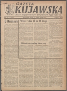 Gazeta Kujawska : organ międzypartyjnych stronnictw politycznych 1946.02.13, R. 1, nr 36