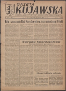 Gazeta Kujawska : organ międzypartyjnych stronnictw politycznych 1946.02.21, R. 1, nr 43