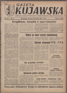 Gazeta Kujawska : organ międzypartyjnych stronnictw politycznych 1946.04.09, R. 1, nr 83