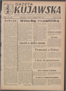 Gazeta Kujawska : organ międzypartyjnych stronnictw politycznych 1946.06.07, R. 1, nr 129