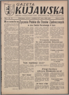 Gazeta Kujawska : organ międzypartyjnych stronnictw politycznych 1946.07.06-07, R. 1, nr 151