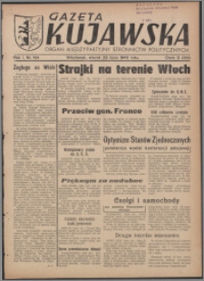 Gazeta Kujawska : organ międzypartyjnych stronnictw politycznych 1946.07.23, R. 1, nr 164