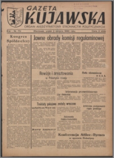 Gazeta Kujawska : organ międzypartyjnych stronnictw politycznych 1946.08.02, R. 1, nr 173