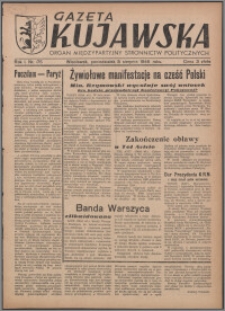 Gazeta Kujawska : organ międzypartyjnych stronnictw politycznych 1946.08.05, R. 1, nr 175