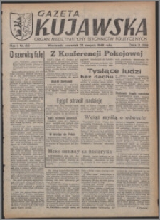 Gazeta Kujawska : organ międzypartyjnych stronnictw politycznych 1946.08.22, R. 1, nr 189
