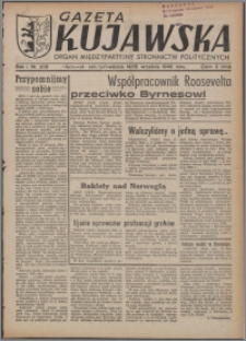 Gazeta Kujawska : organ międzypartyjnych stronnictw politycznych 1946.09.14-15, R. 1, nr 209