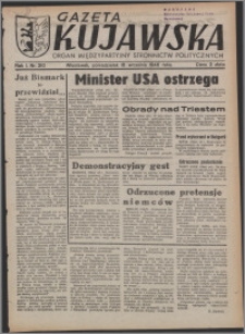 Gazeta Kujawska : organ międzypartyjnych stronnictw politycznych 1946.09.16, R. 1, nr 210