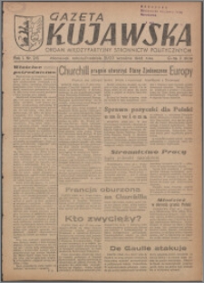 Gazeta Kujawska : organ międzypartyjnych stronnictw politycznych 1946.09.21-22, R. 1, nr 215