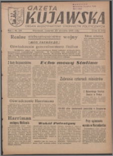 Gazeta Kujawska : organ międzypartyjnych stronnictw politycznych 1946.09.26, R. 1, nr 219