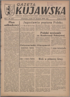 Gazeta Kujawska : organ międzypartyjnych stronnictw politycznych 1946.09.27, R. 1, nr 220