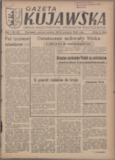 Gazeta Kujawska : organ międzypartyjnych stronnictw politycznych 1946.09.28-29, R. 1, nr 221