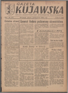 Gazeta Kujawska : organ międzypartyjnych stronnictw politycznych 1946.10.01, R. 1, nr 223