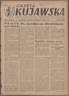 Gazeta Kujawska : organ międzypartyjnych stronnictw politycznych 1946.10.03, R. 1, nr 225