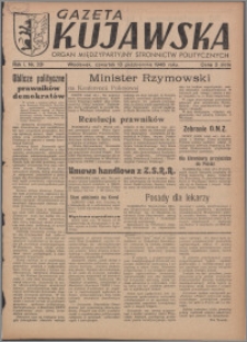 Gazeta Kujawska : organ międzypartyjnych stronnictw politycznych 1946.10.10, R. 1, nr 231
