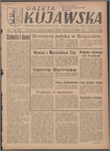 Gazeta Kujawska : organ międzypartyjnych stronnictw politycznych 1946.10.19-20, R. 1, nr 239