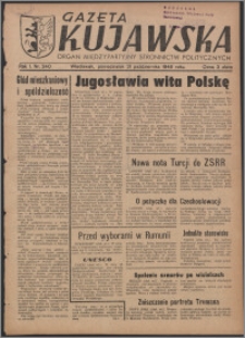 Gazeta Kujawska : organ międzypartyjnych stronnictw politycznych 1946.10.21, R. 1, nr 240