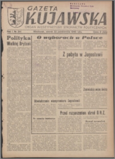 Gazeta Kujawska : organ międzypartyjnych stronnictw politycznych 1946.10.22, R. 1, nr 241
