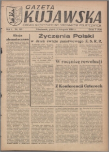 Gazeta Kujawska : organ międzypartyjnych stronnictw politycznych 1946.11.08, R. 1, nr 255