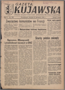 Gazeta Kujawska : organ międzypartyjnych stronnictw politycznych 1946.11.12, R. 1, nr 258