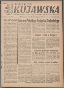 Gazeta Kujawska : organ międzypartyjnych stronnictw politycznych 1946.11.26, R. 1, nr 270