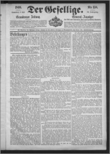 Der Gesellige : Graudenzer Zeitung 1898.07.09, Jg. 73, No. 158