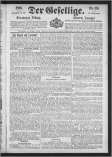 Der Gesellige : Graudenzer Zeitung 1898.07.30, Jg. 73, No. 176