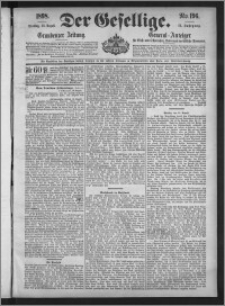 Der Gesellige : Graudenzer Zeitung 1898.08.23, Jg. 73, No. 196