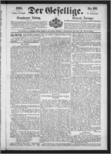 Der Gesellige : Graudenzer Zeitung 1898.08.26, Jg. 73, No. 199
