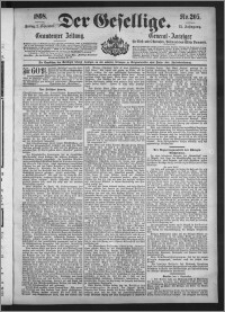 Der Gesellige : Graudenzer Zeitung 1898.09.02, Jg. 73, No. 205