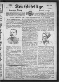 Der Gesellige : Graudenzer Zeitung 1898.09.07, Jg. 73, No. 209