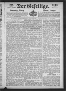 Der Gesellige : Graudenzer Zeitung 1898.09.13, Jg. 73, No. 214