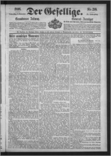Der Gesellige : Graudenzer Zeitung 1898.09.15, Jg. 73, No. 216